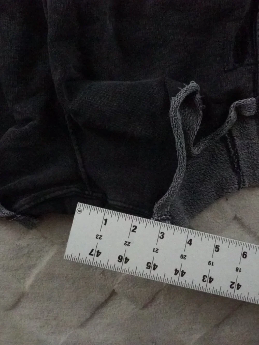 Free People High Waist Black Terry Shorts